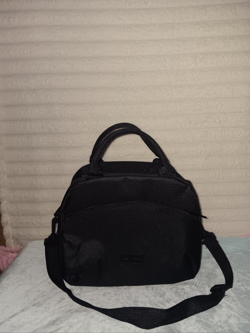 Compact Black Women's Top-Handle Crossbody Bag